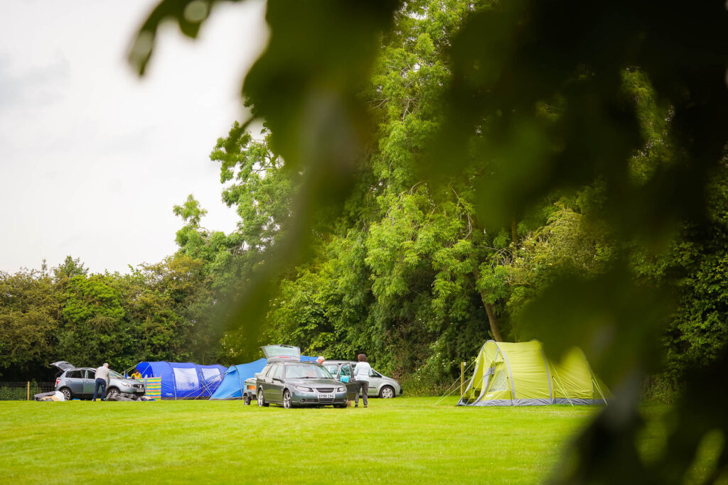 Camping field at Callow Top Holiday Park