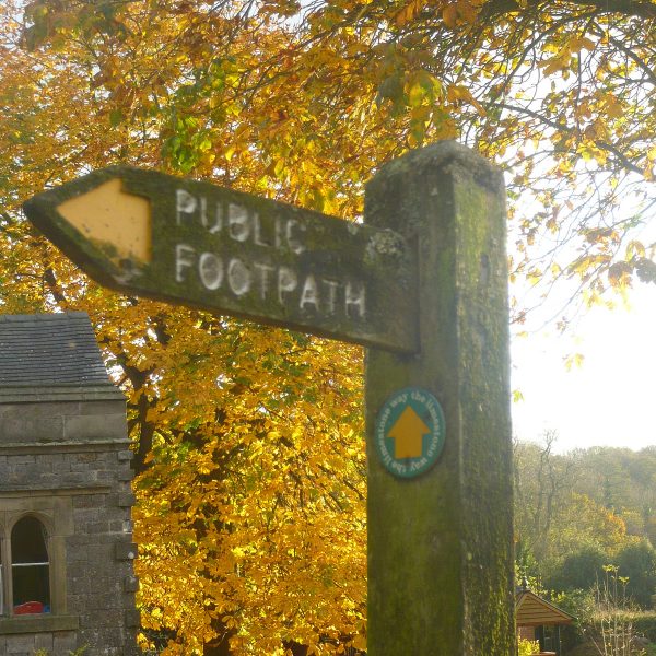 Derbyshire Footpath Sign 