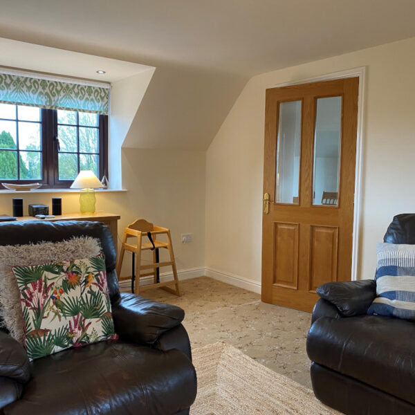 Cosy apartment with leather sofa 